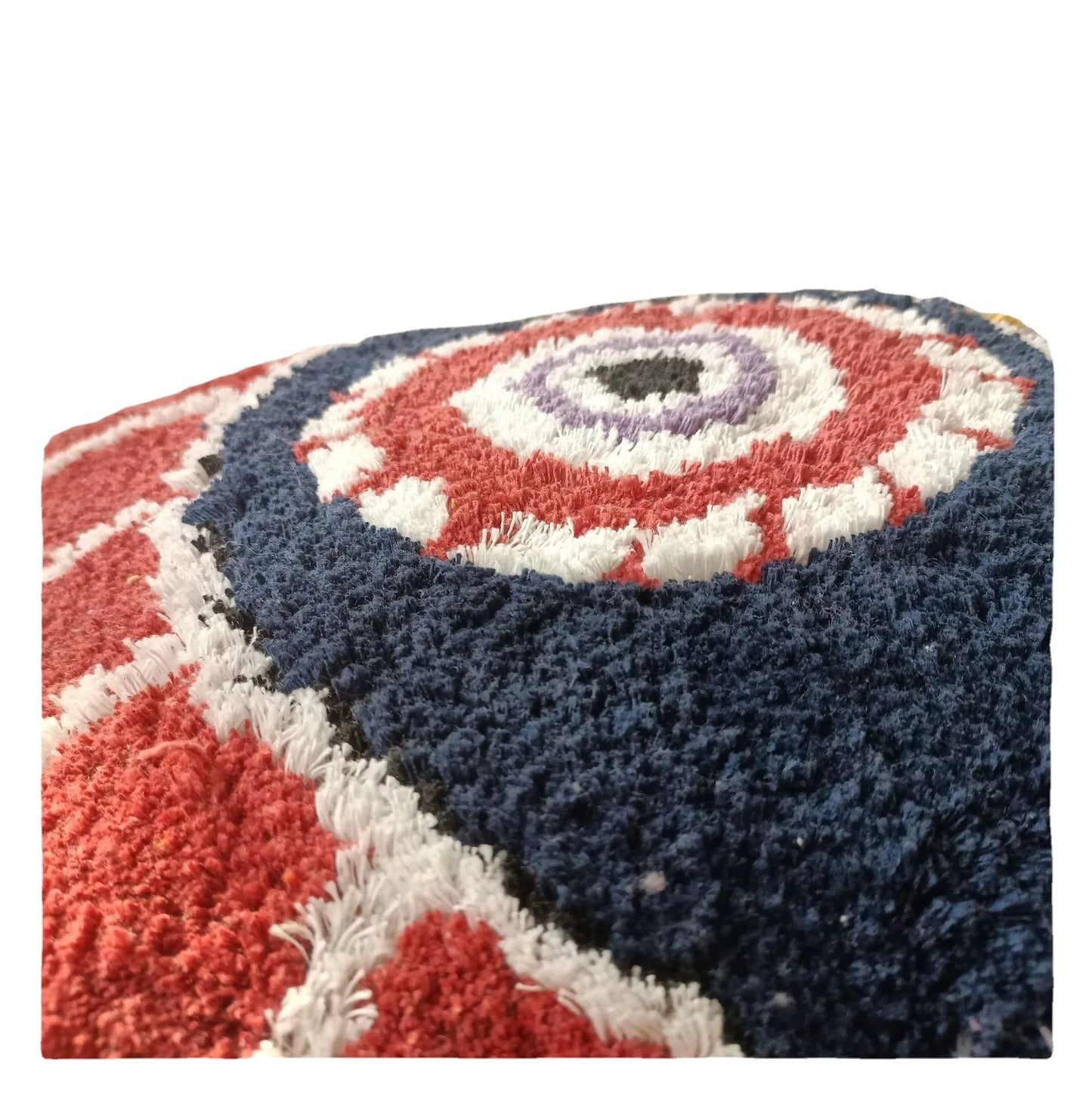 Funda de cojín bordada con ojo