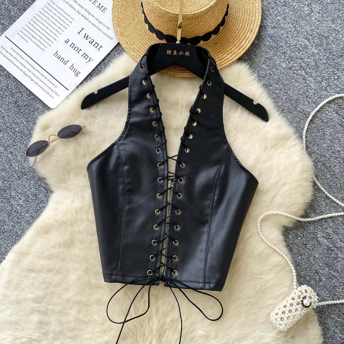 Hollow Out Halter Top