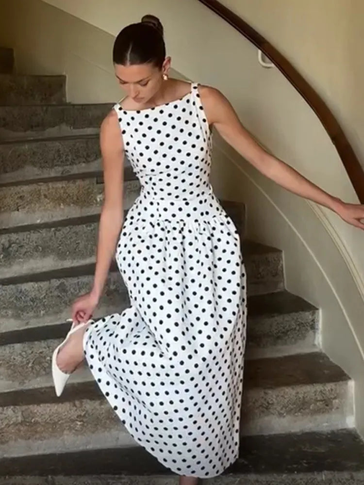 Polka Dot Long Dress