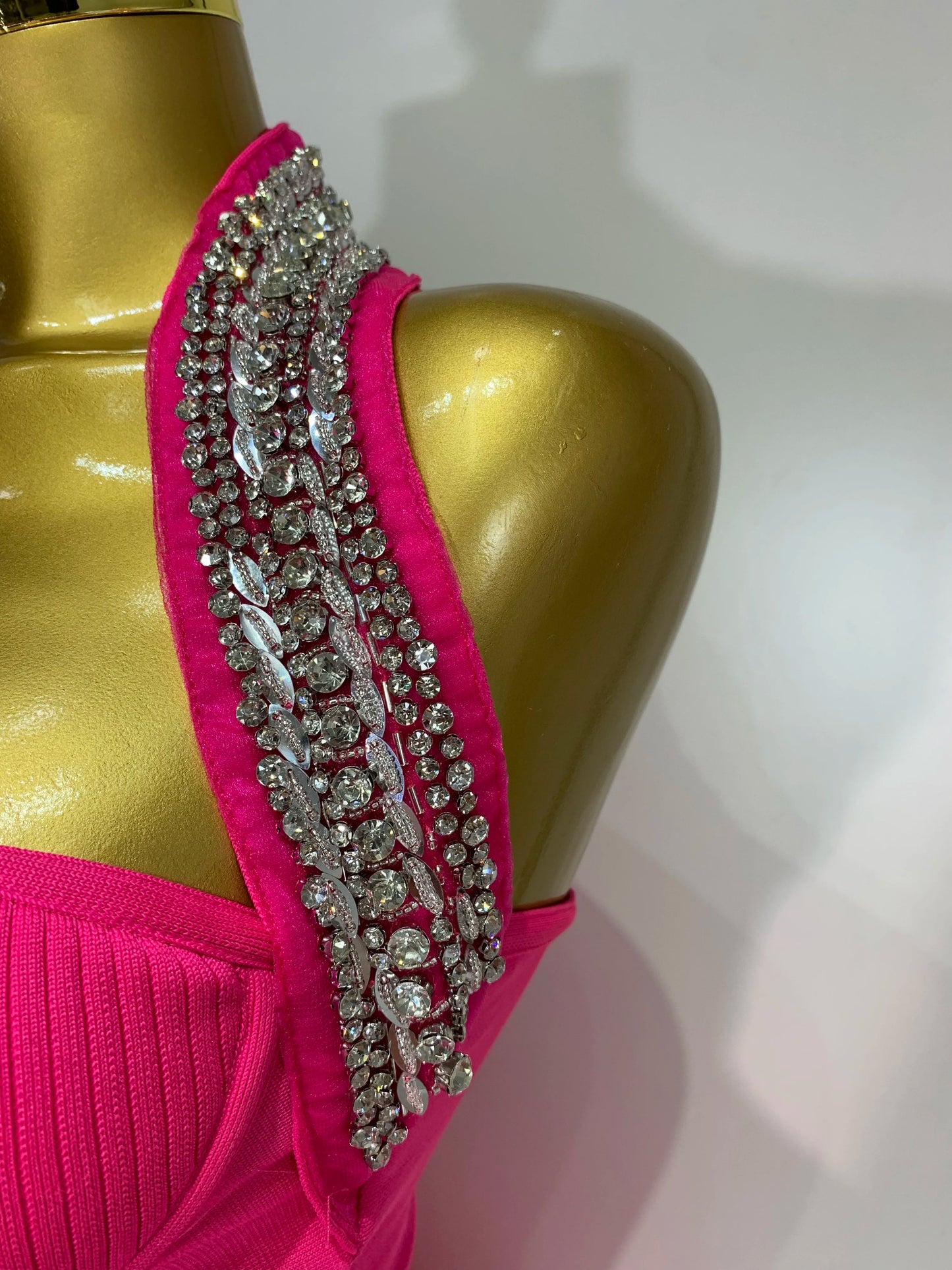 Backless Beading A Line Bandage Dress