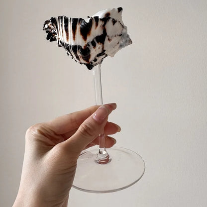 Conch Shell Champagne Flute Glass