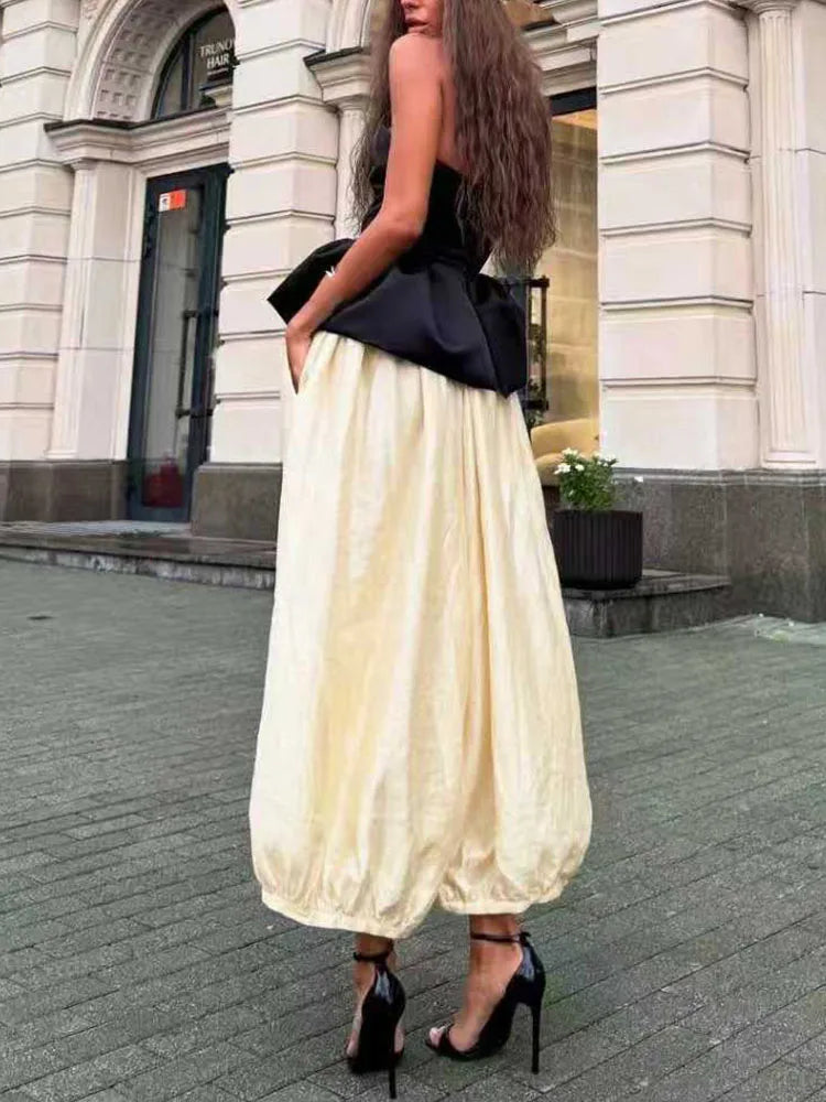Elegant Sleeveless Hollow Out Loose 2Pc Set