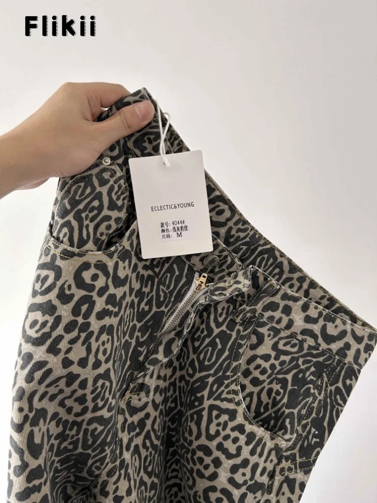 Leopard High Waist Jeans