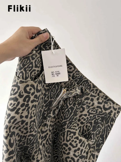 Leopard High Waist Jeans
