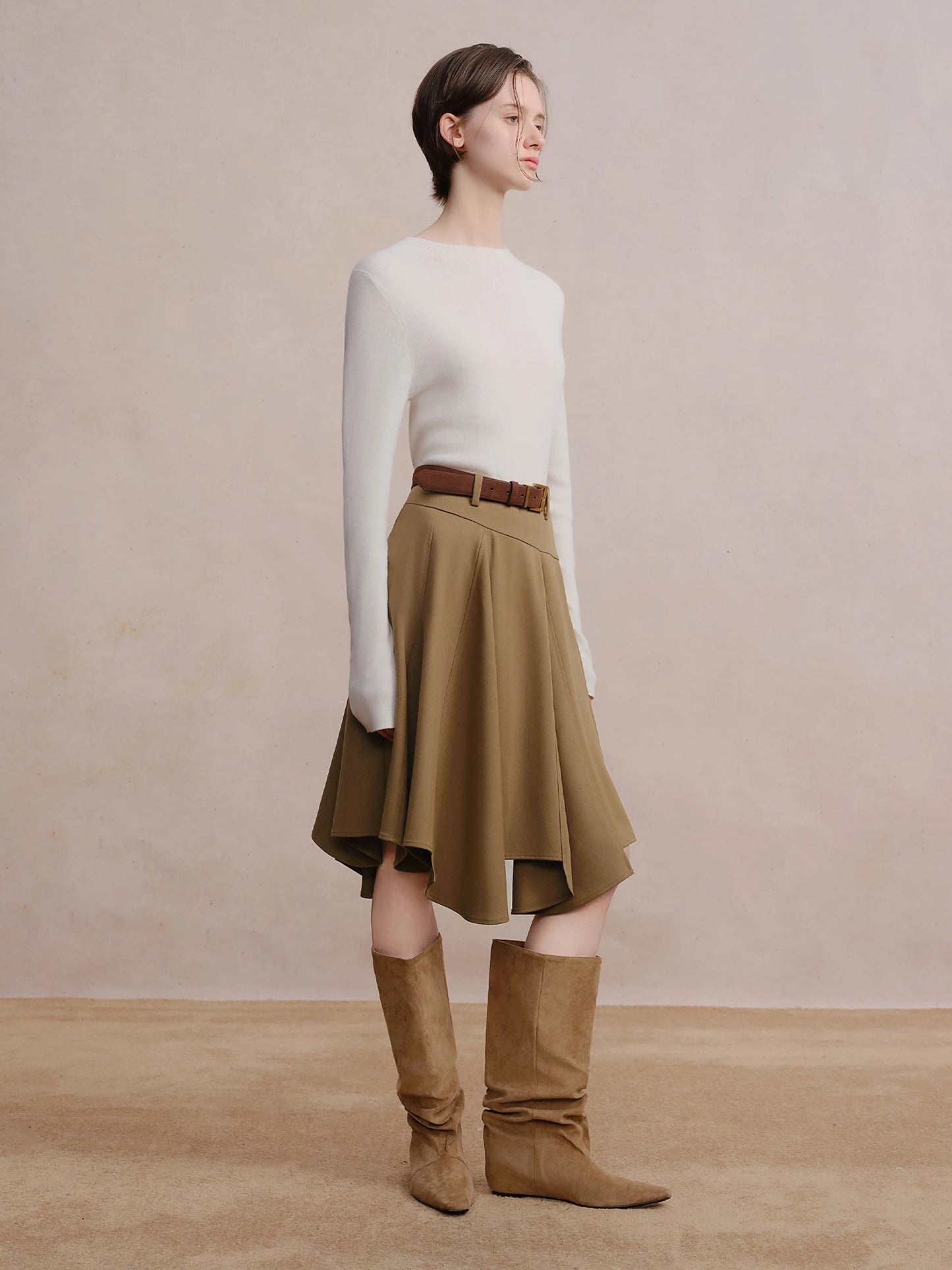 Irregular A-line Skirt