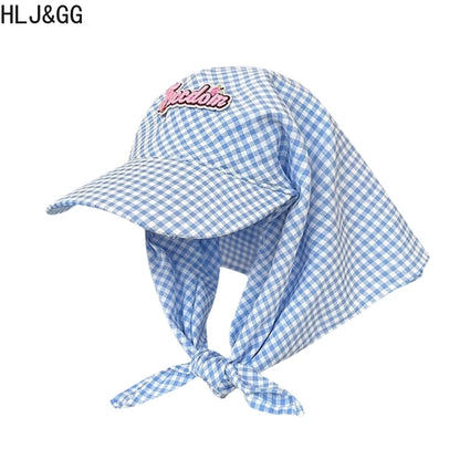Plaid Print Ruched Shorts Two Piece Set