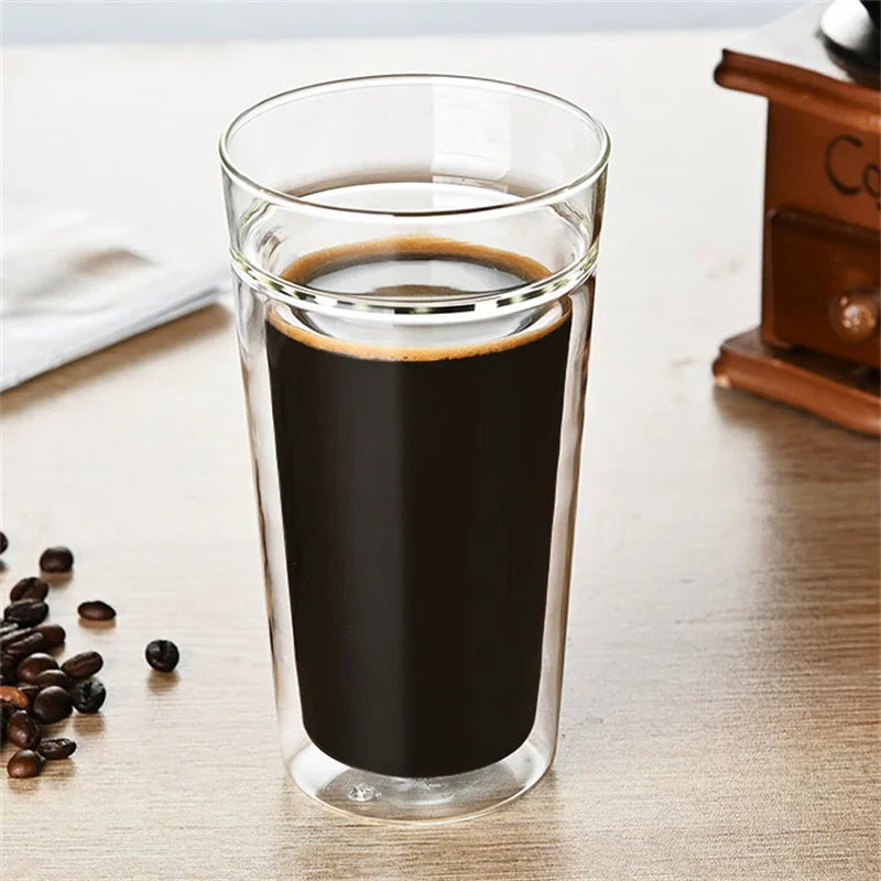 Double Wall Glass Coffee Mug