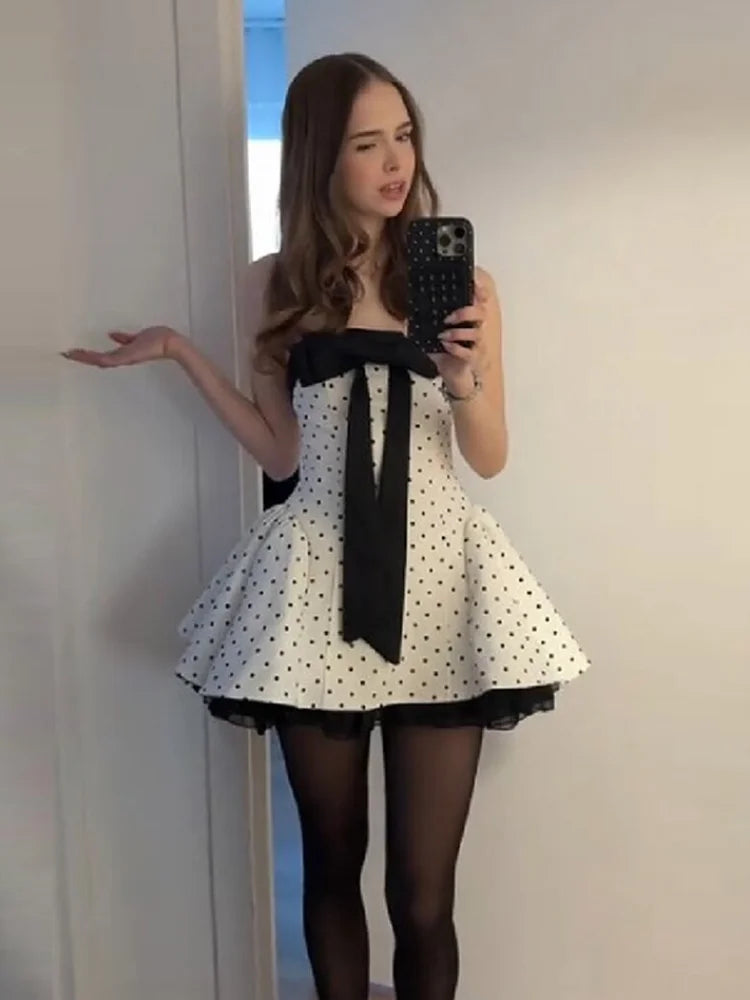 Polka Dot Mini Dress