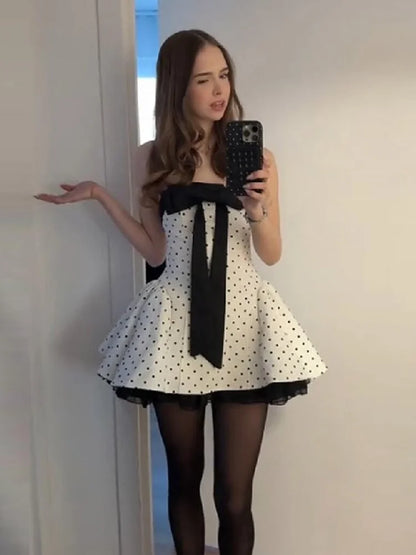 Polka Dot Mini Dress