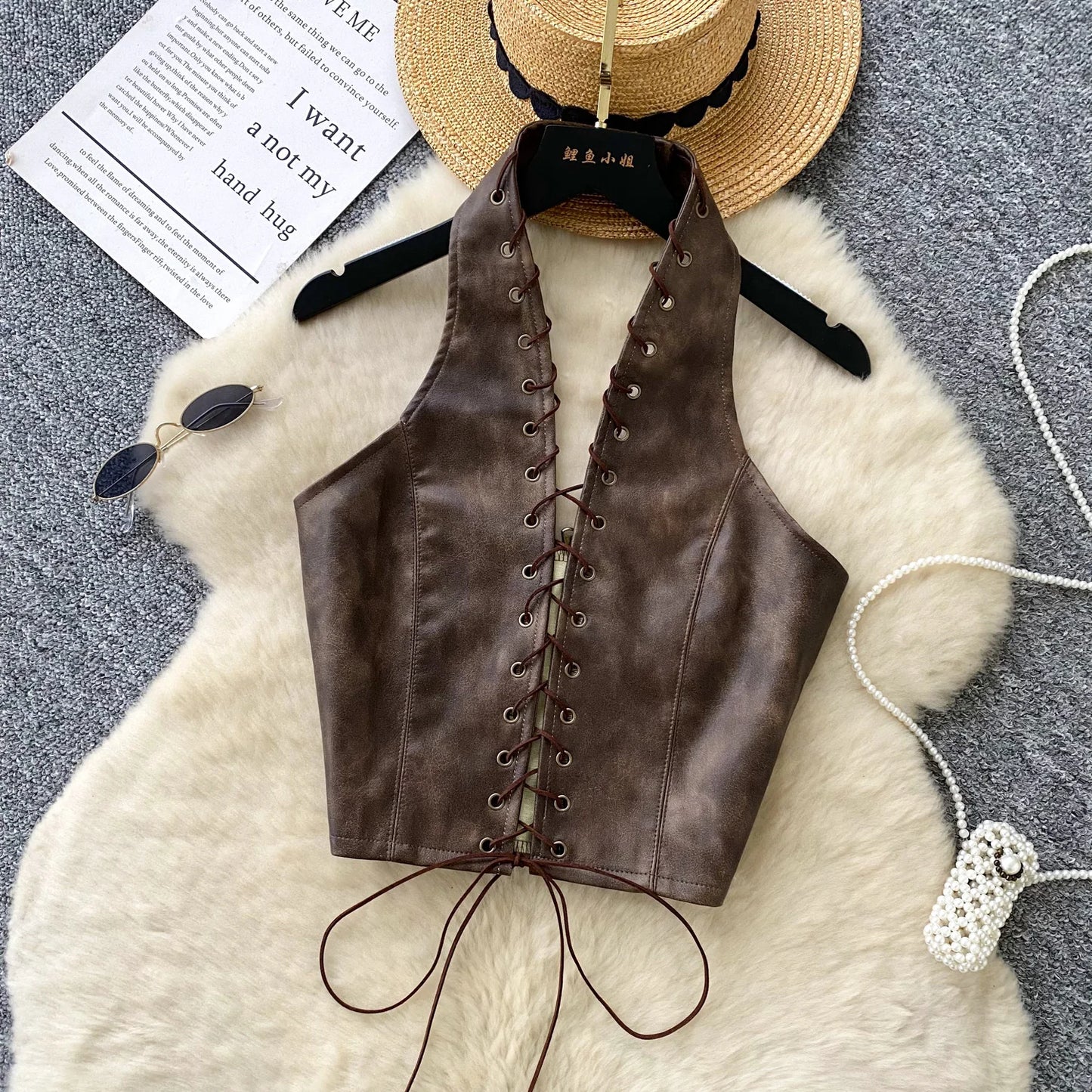 Hollow Out Halter Top