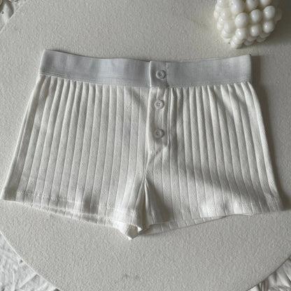 Floral Eyelet Cotton Boy Shorts