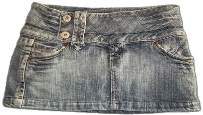 Washed Distressed Mini Shorts