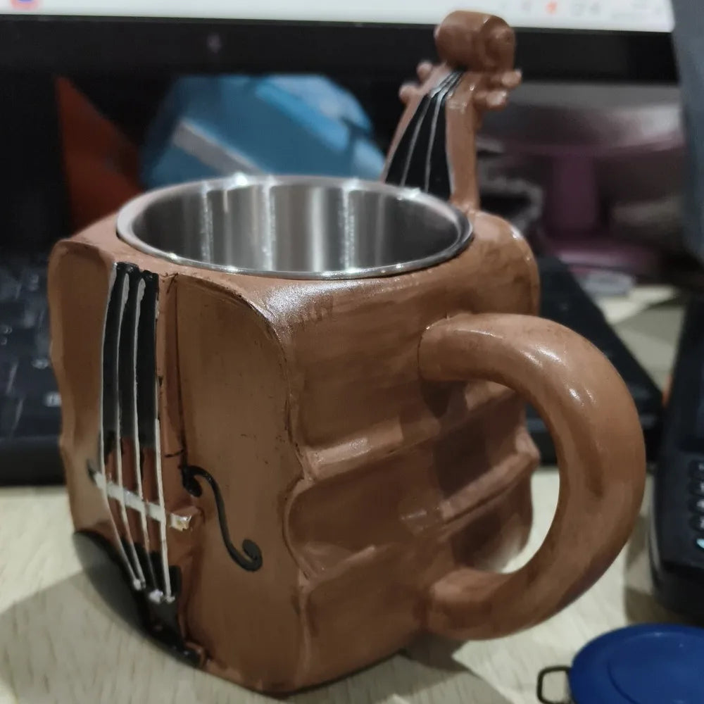 Resin Musical Instrument Coffee Mug