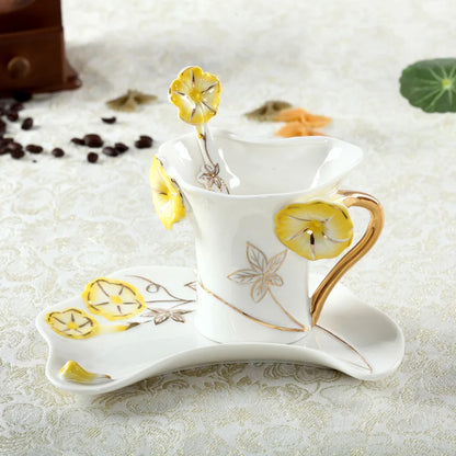Peacock Cup and Saucer
