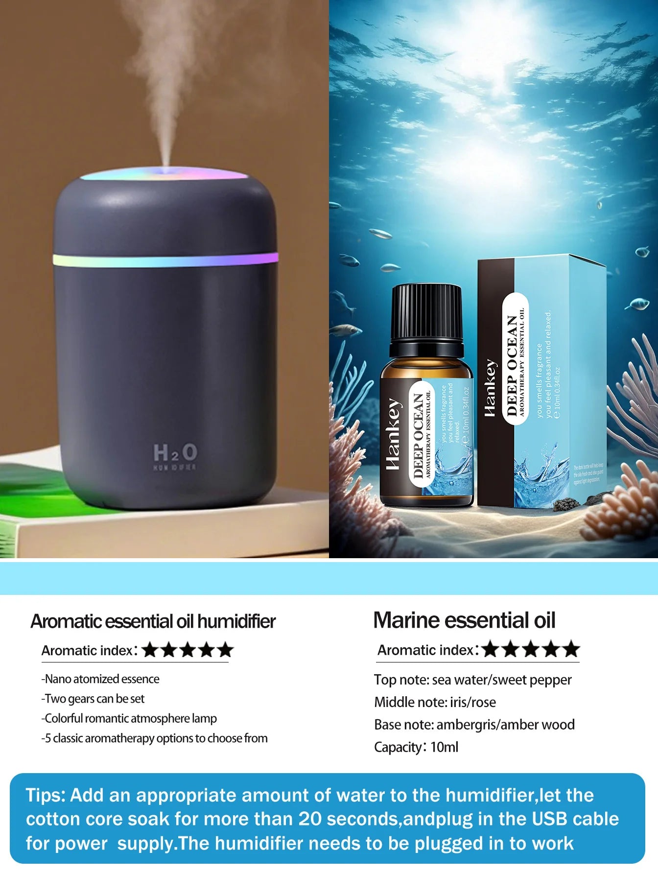 Difusor de aromaterapia de 300 ml