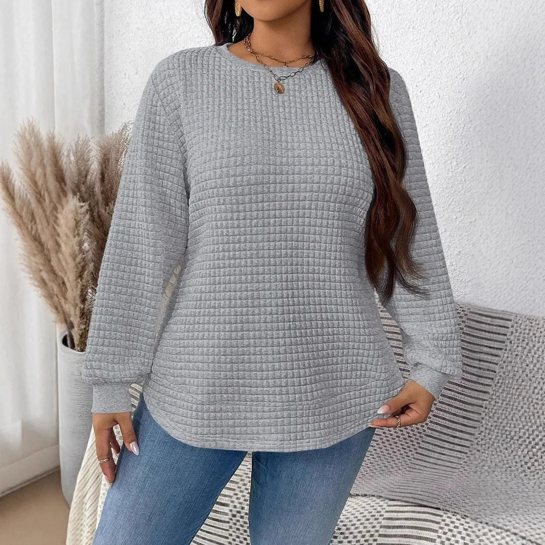 Checkered Pullover Sweatshirt