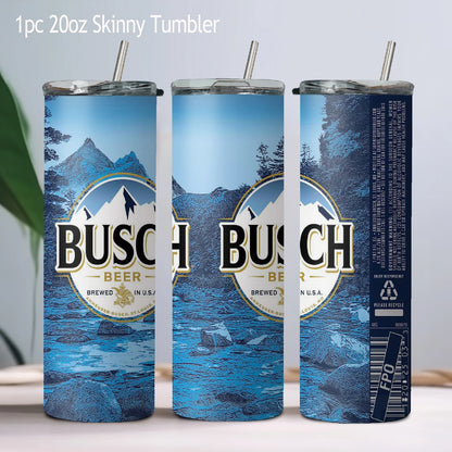 Beer Can Stainless Steel Skinny Tumbler
