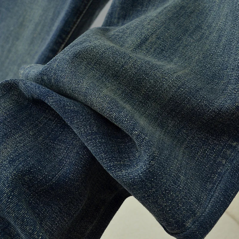 Pantalones vaqueros rectos de cintura alta para mujer, holgados, elásticos, de mezclilla, casuales, de pierna ancha, talla grande, primavera otoño