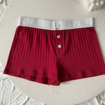 Floral Eyelet Cotton Boy Shorts