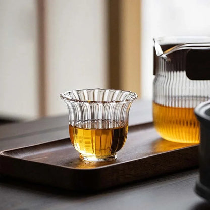 Nordic Clear Ripple Teacups