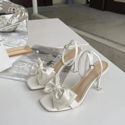 Silk Bow Sandals