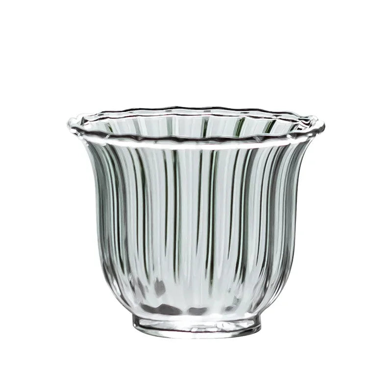 Nordic Clear Ripple Teacups
