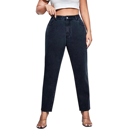 Stretchy Loose Washing Straight Denim Pant