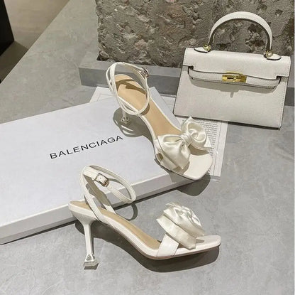 Silk Bow Sandals
