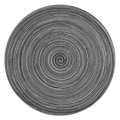 Braided Beige Round Place Mats