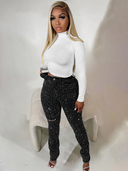 Rhinestone Jeans