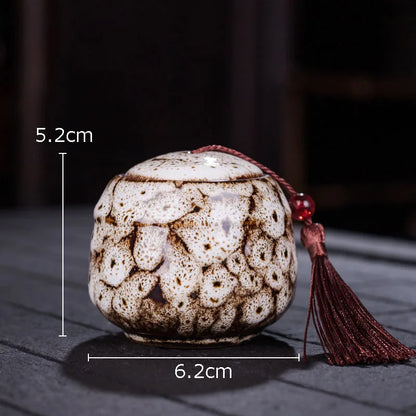 Painted Tea Canister