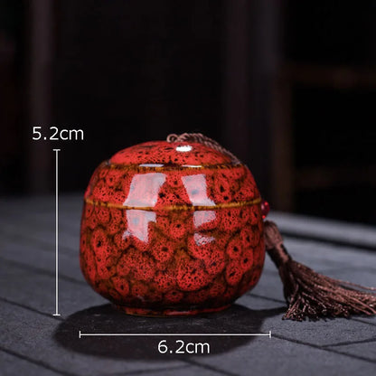 Painted Tea Canister