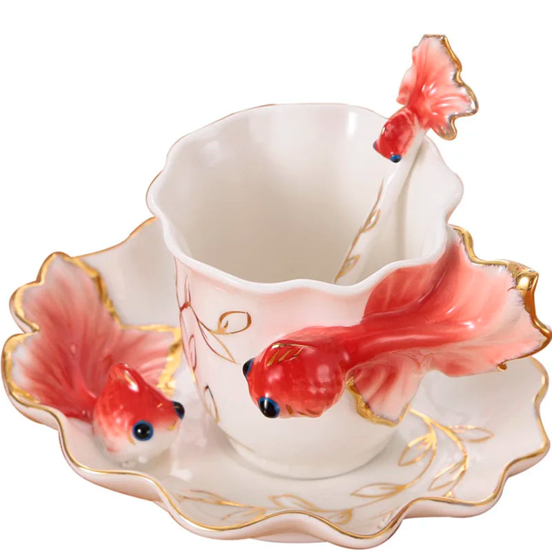 Peacock Cup and Saucer