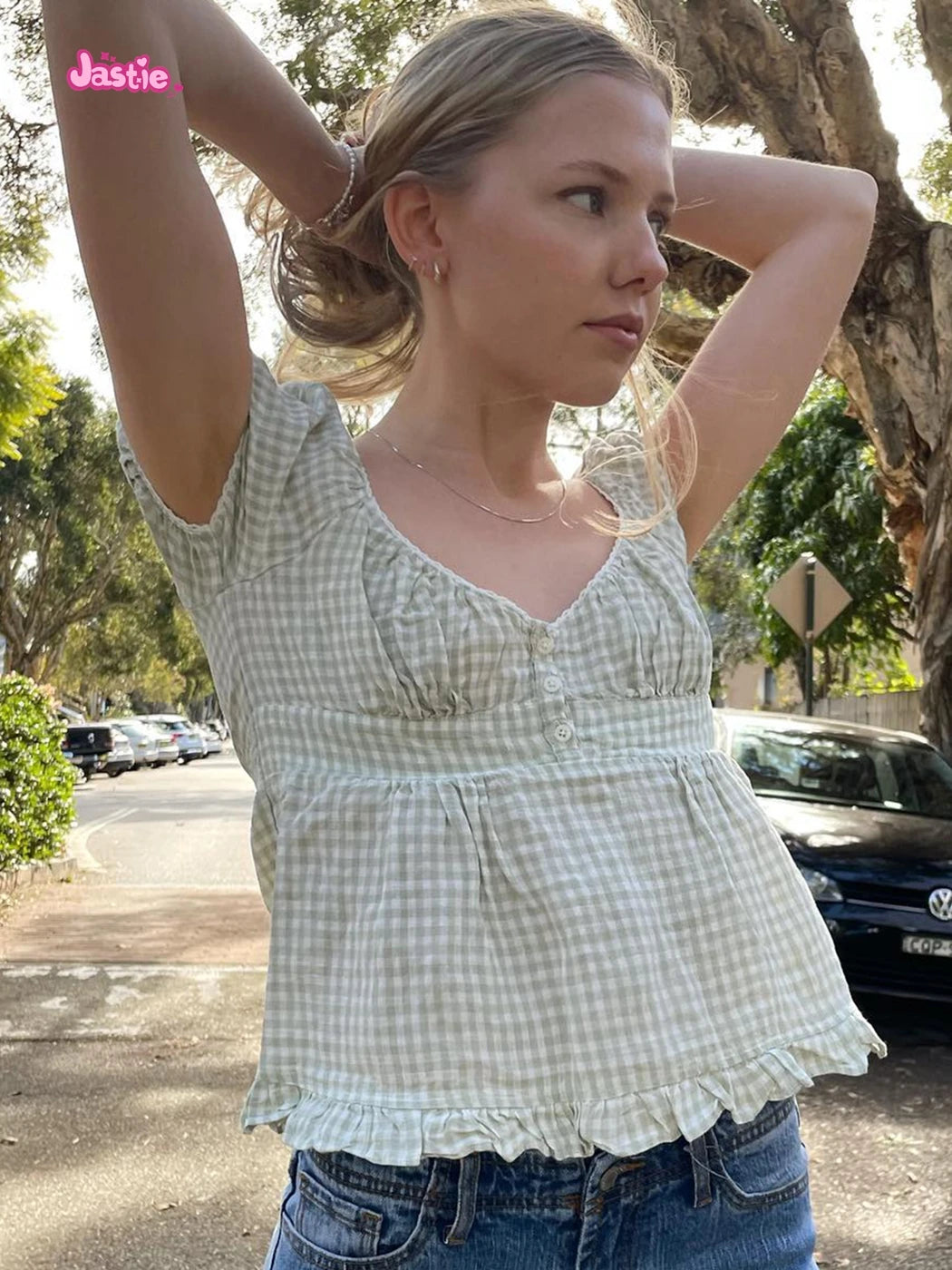 Plaid Slim T-shirt