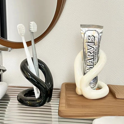 Ins modern casual rope series ceramic toothbrush holder