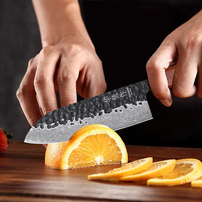 5" Japanese Classic Hand Forged Santoku Knife