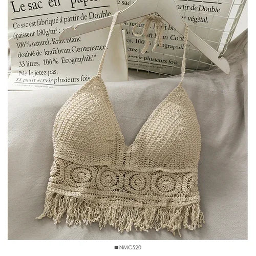 Top de tirantes finos HollowTassel