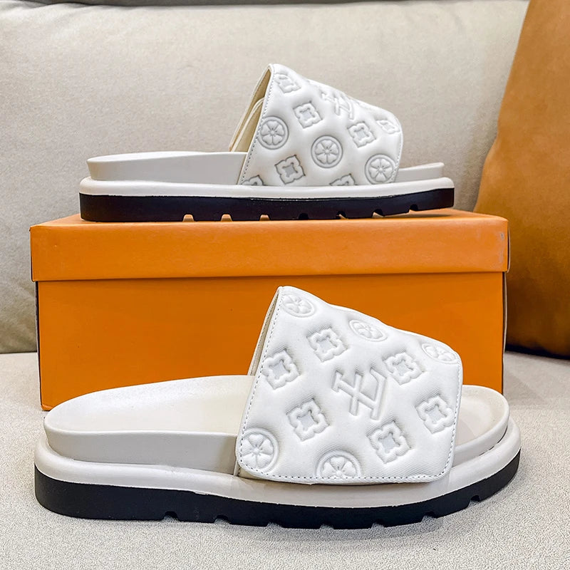 Sandalias de diseñador de marca de lujo