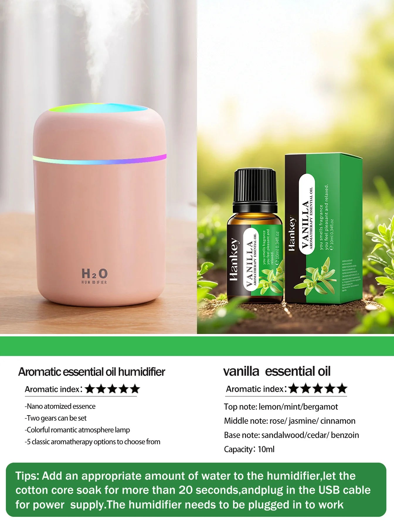 Difusor de aromaterapia de 300 ml