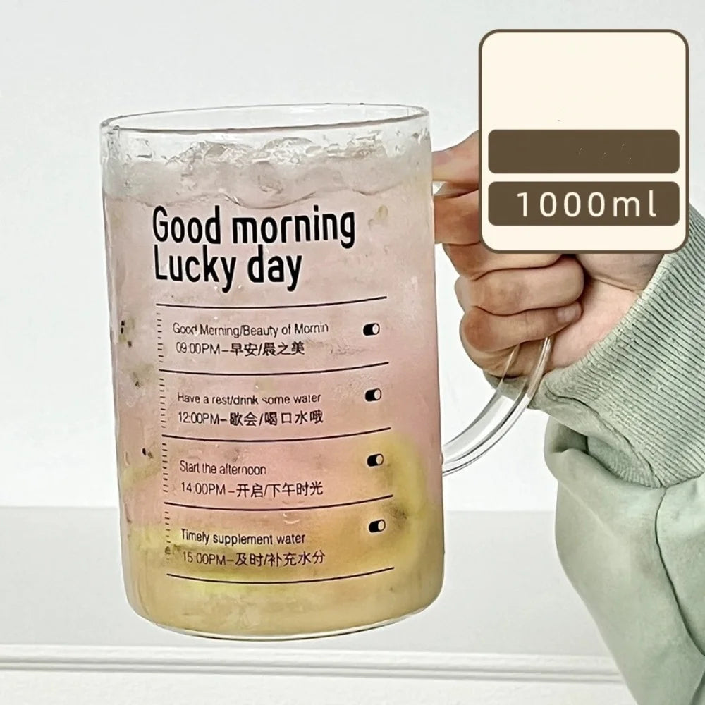 Straw Glass Cup