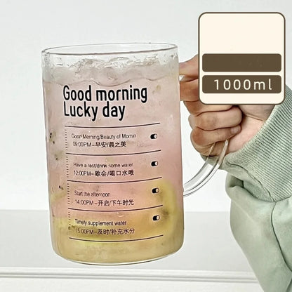 Straw Glass Cup
