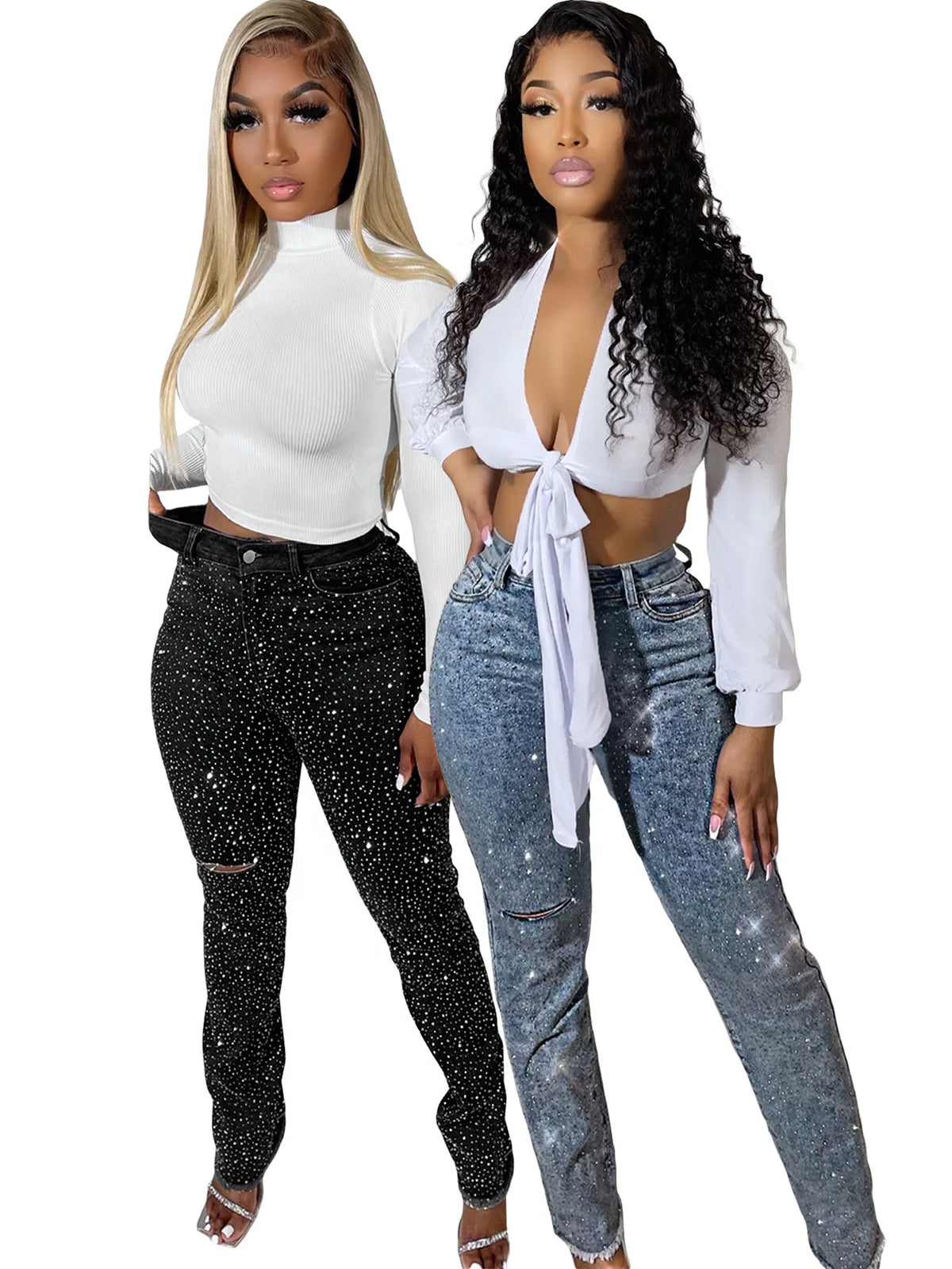 Rhinestone Jeans