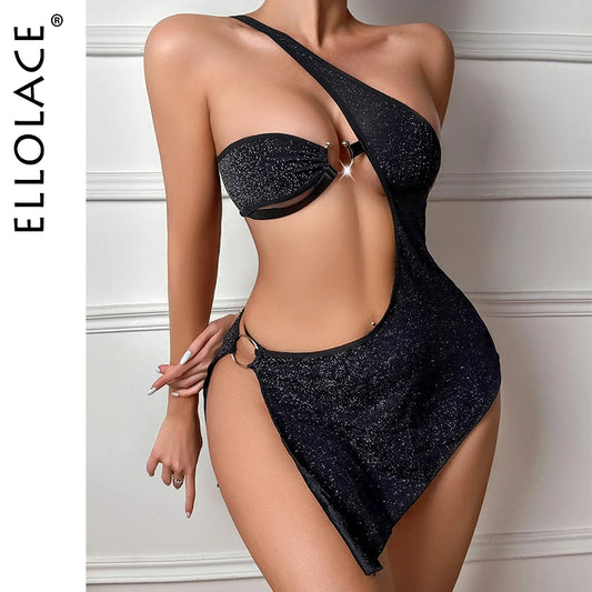 Hollow Dress + Thong 2PC Set