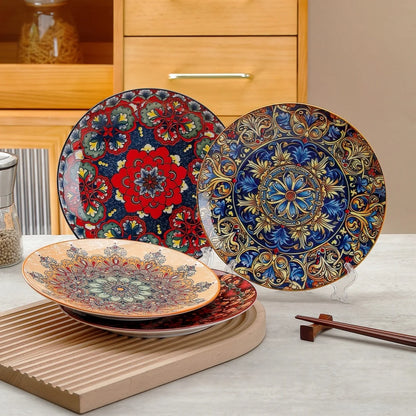 Bohemia ceramic large plate set