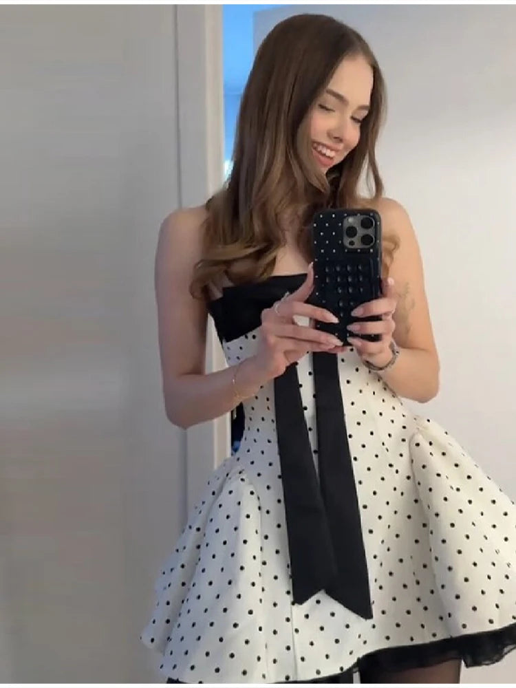 Polka Dot Mini Dress