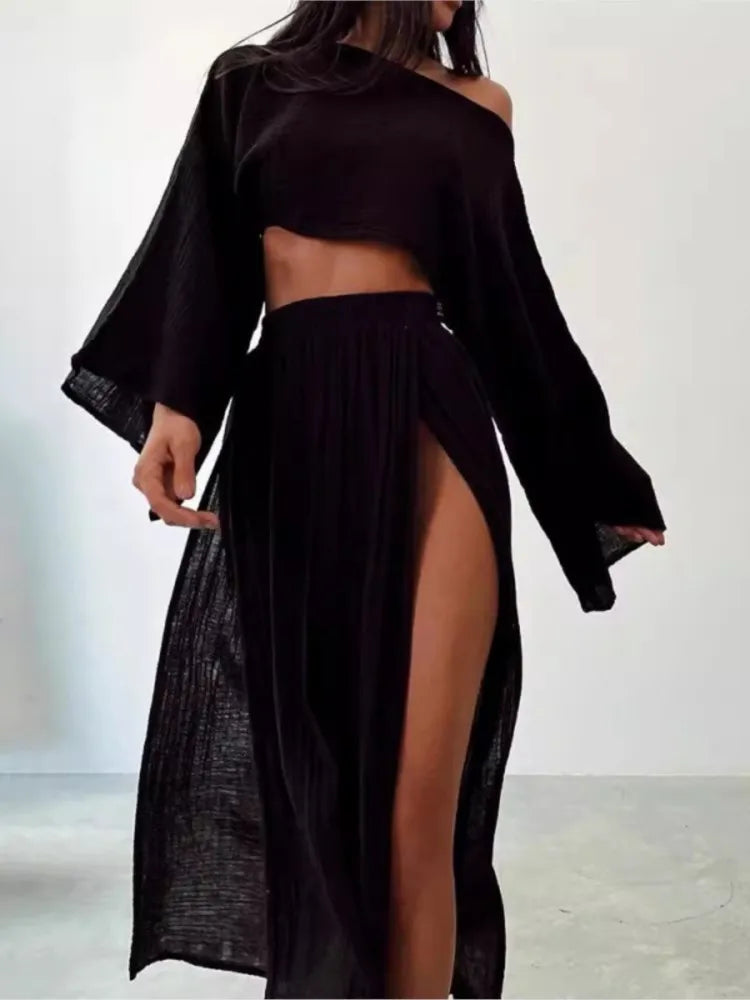 Conjunto de Falda Unicolor