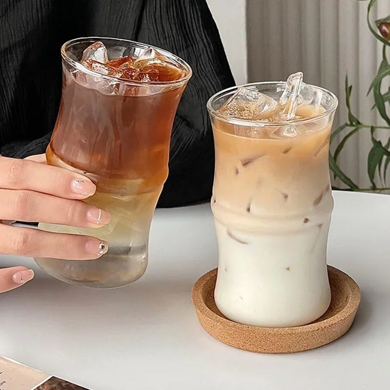 Bamboo Knot Glass Transparent Mug