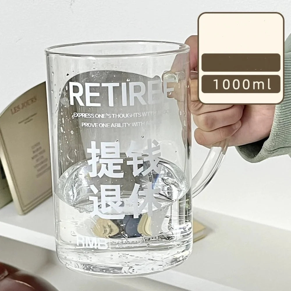 Straw Glass Cup