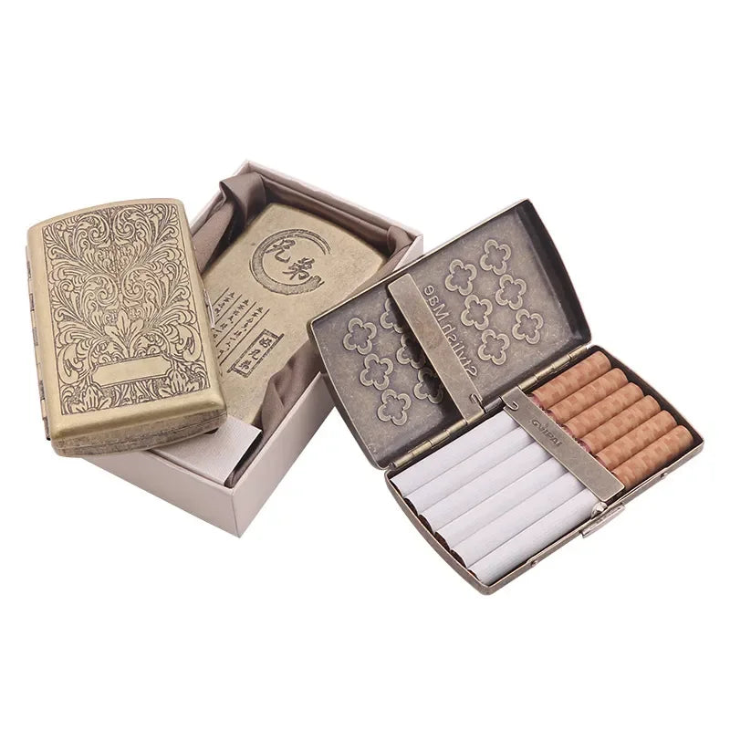 Cigarette Case Smoking with Two Clip