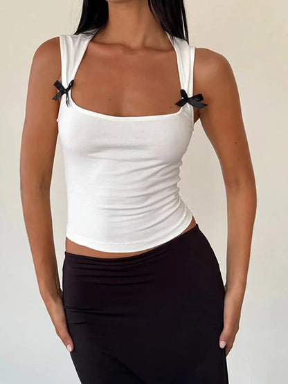 Bow Tie-Up Tank Top